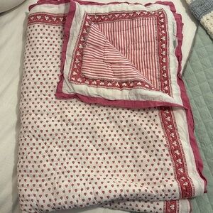 Roller Rabbit Hearts Baby Quilt